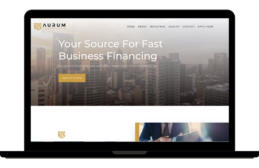 sundays-seconds-web-design Aurum Funding Website